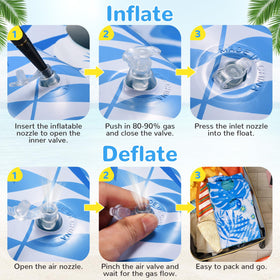 UV-resistant, leak-proof material dries quickly after use.