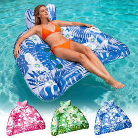Ornnut XL pool floats three-pack with vibrant colors for family fun.