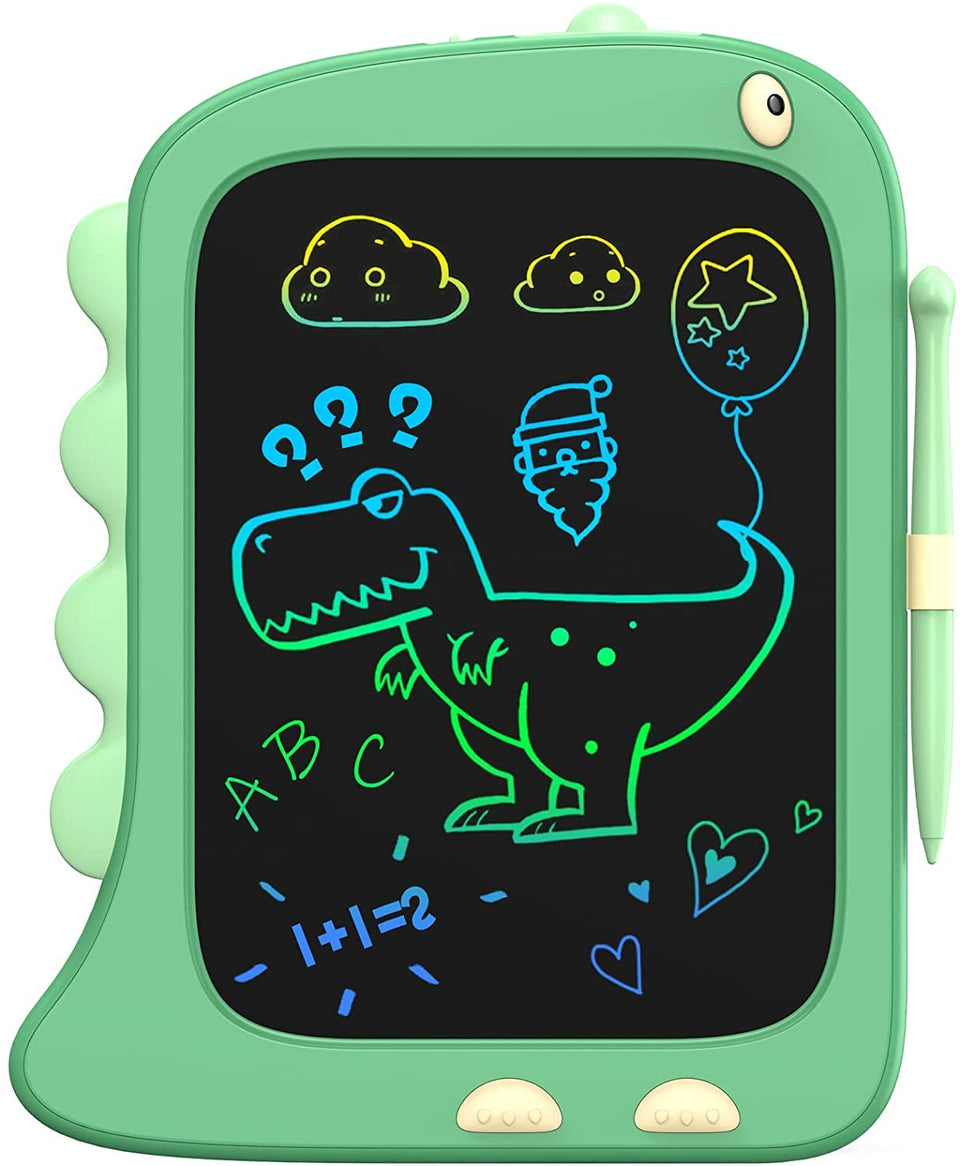ORSEN 8.5-inch LCD Doodle Board with dinosaur design encourages mess-free imagination.