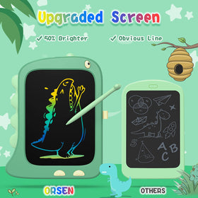 ORSEN doodle board erase button clears screen instantly.