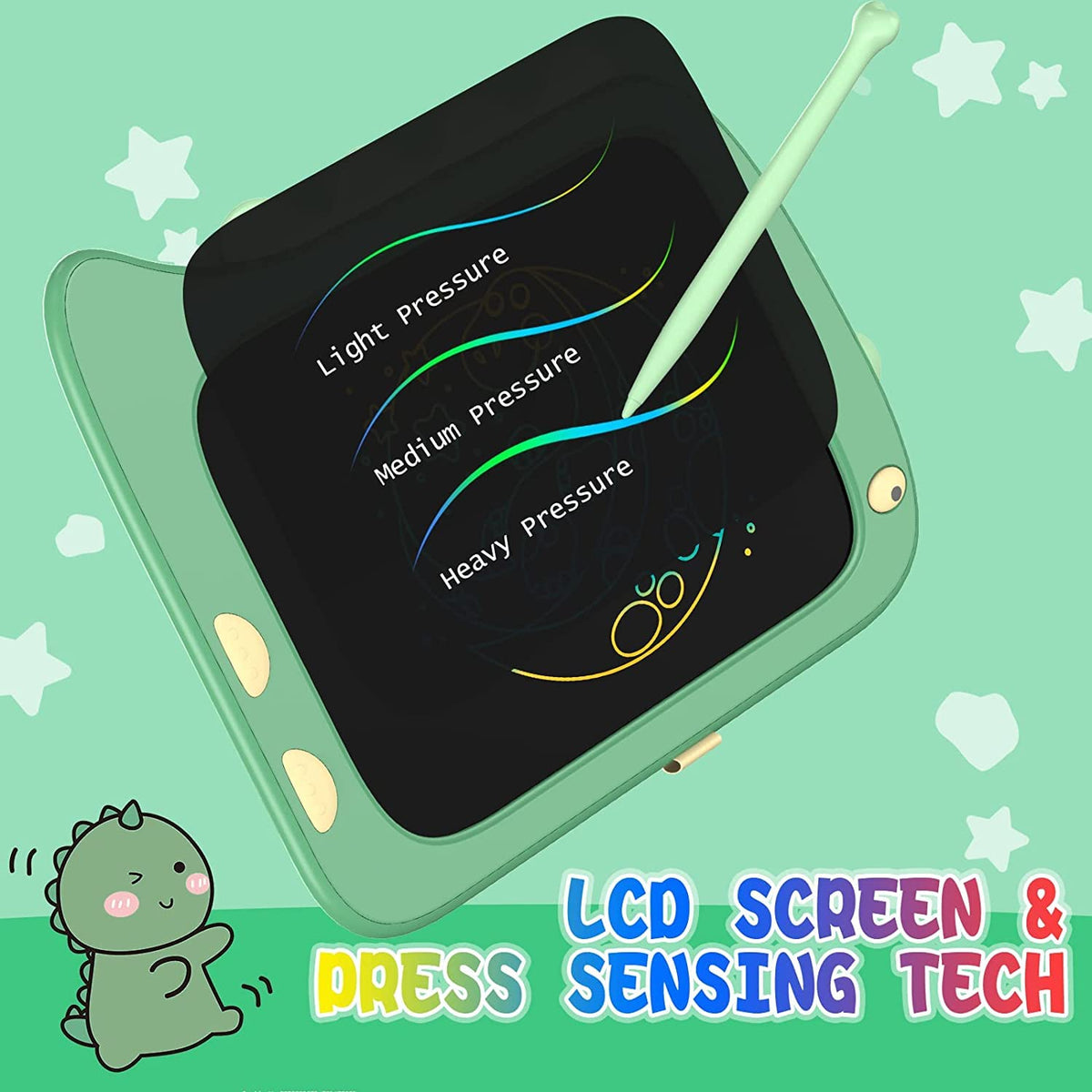ORSEN doodle board is portable for travel and on-the-go learning.