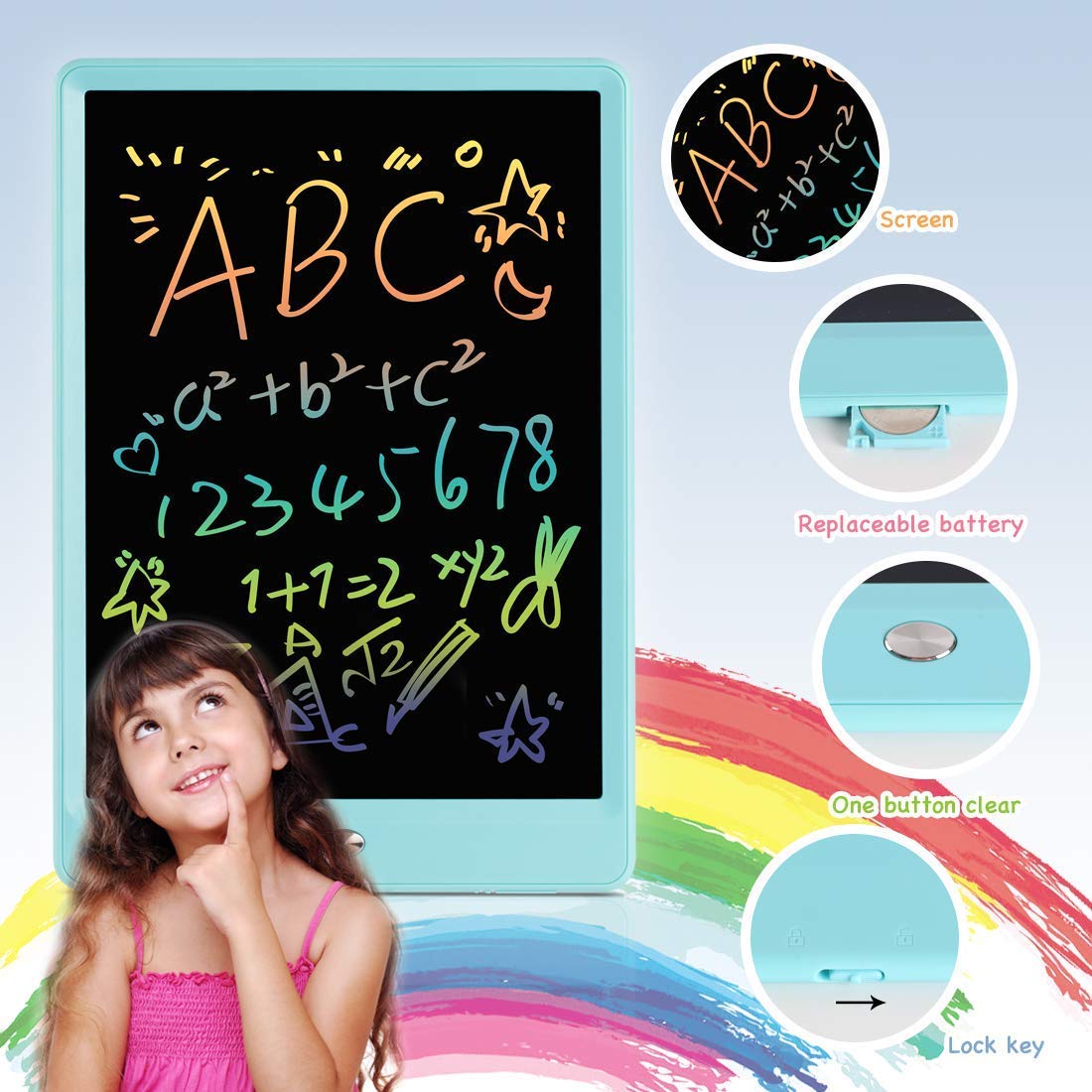 ORSEN lightweight doodle board weighs 150g for on-the-go learning.