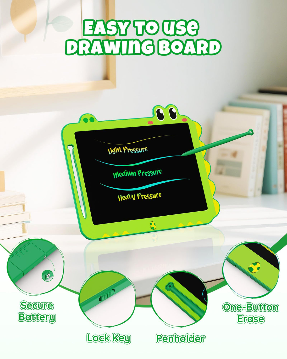 Portable and durable ORSEN doodle board fits bags for travel