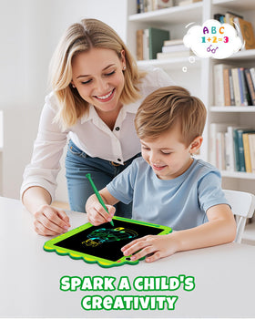 Screen lock feature on ORSEN doodle board keeps artwork safe