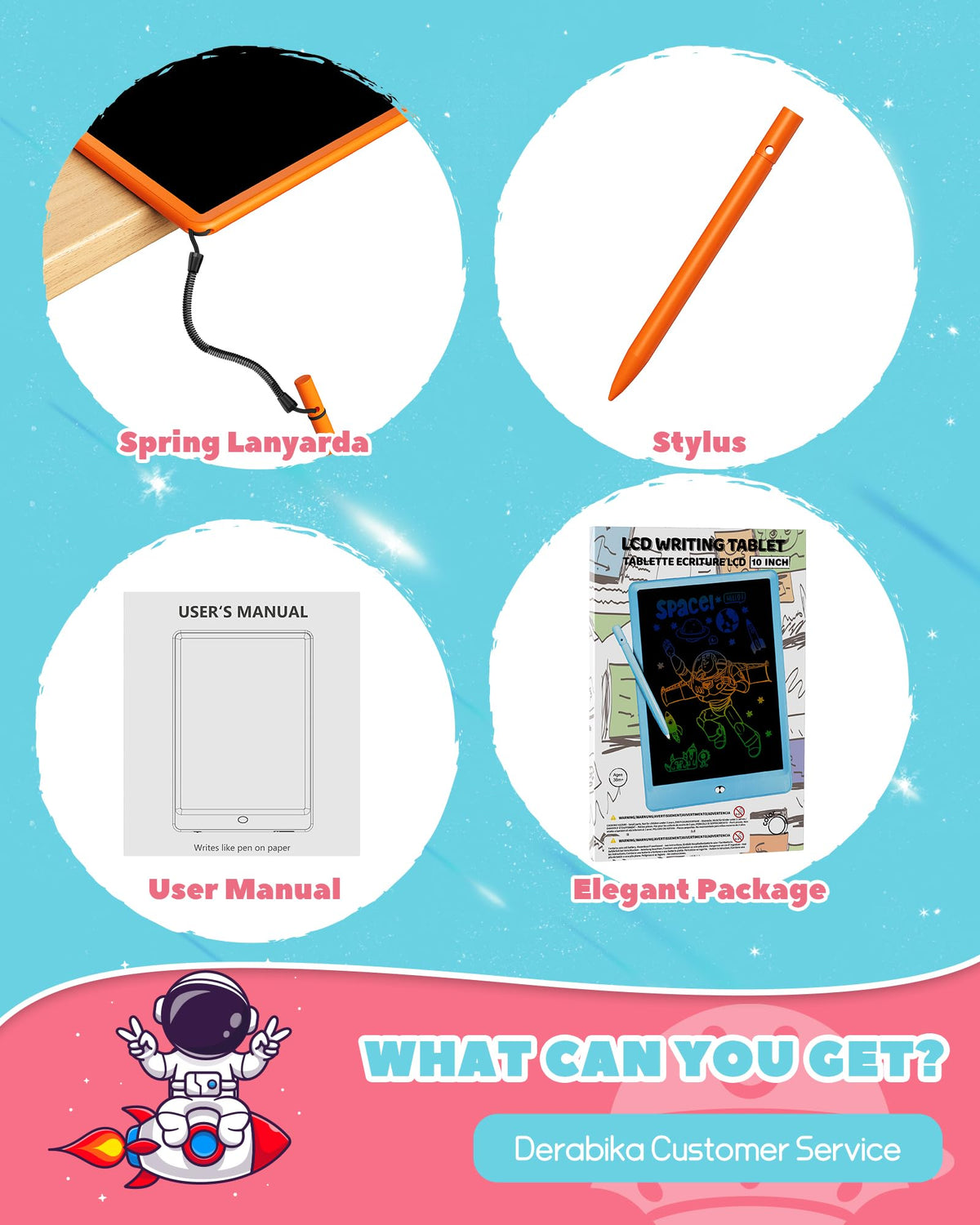Great gift for kids aged 3-8 with ORSEN LCD Writing Tablet.