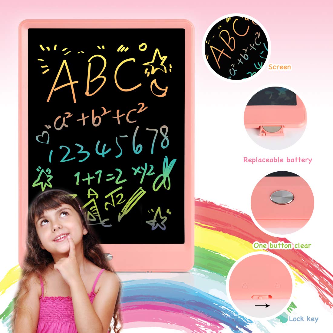 Lightweight ORSEN drawing tablet at 150 g, travel friendly for on-the-go use