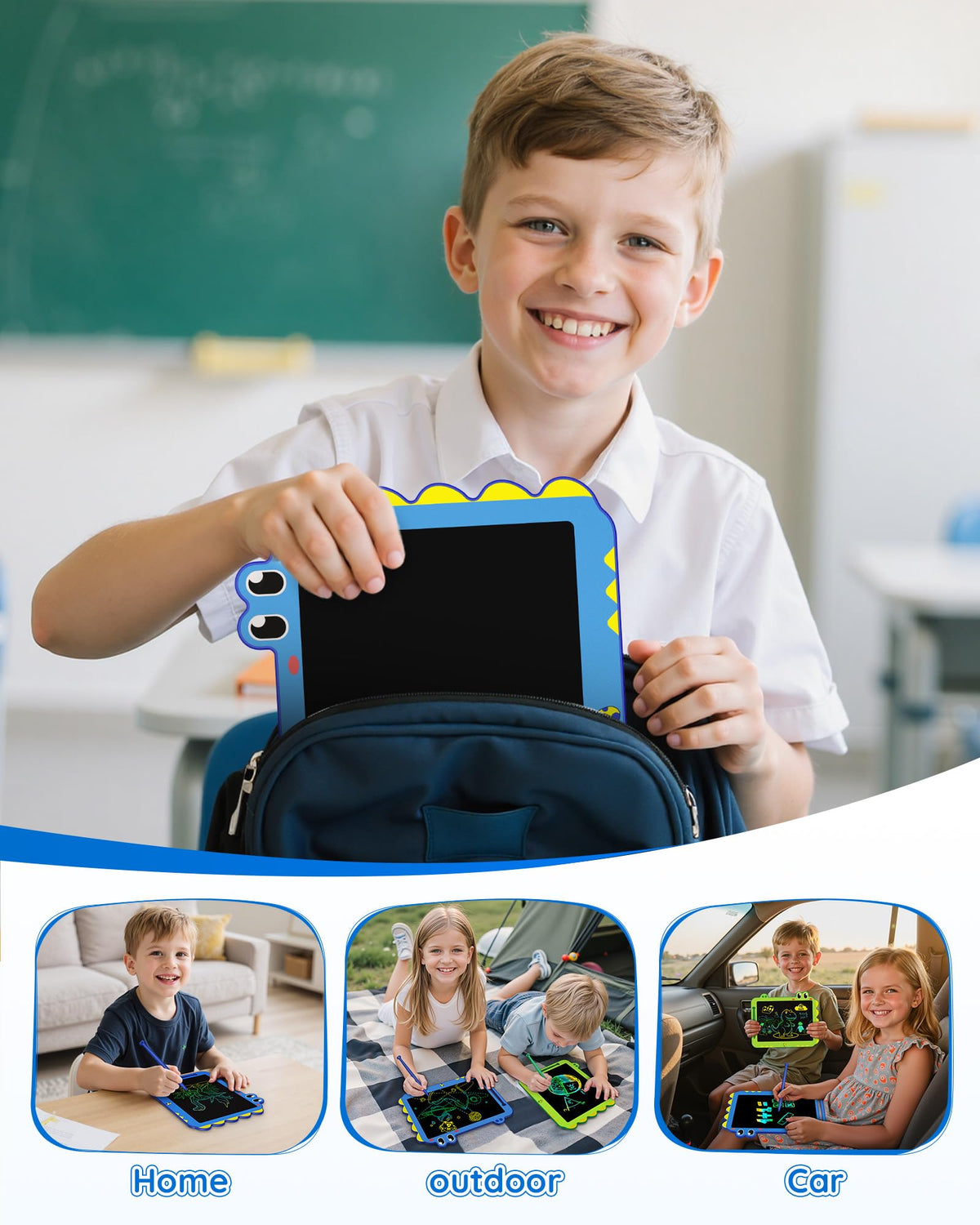 ORSEN portable travel-friendly doodle board perfect for planes and car rides.