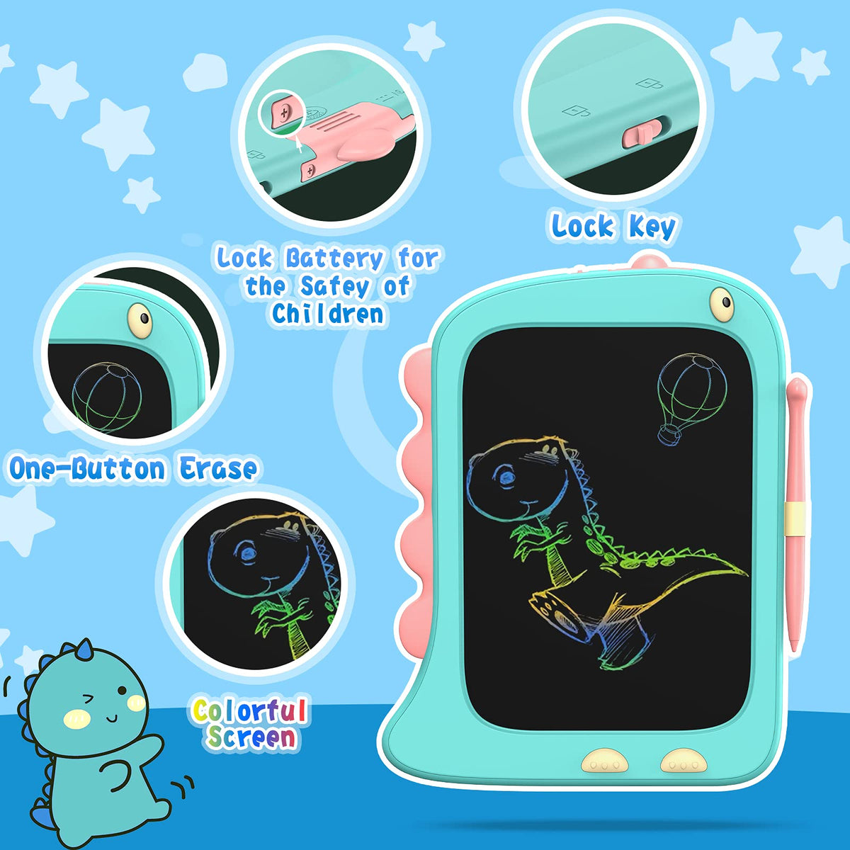 ORSEN durable, non-toxic toy ideal for safe drawing at home or travel.