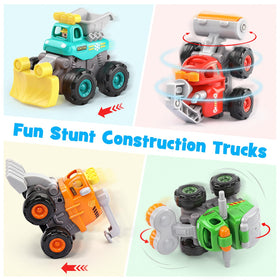 ORWINE friction-powered stunt trucks deliver engaging action without batteries for versatile play