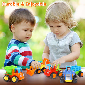 ORWINE Cement mixer push toy enhances fine motor skills through interactive turning parts.