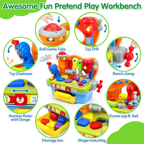 ORWINE toy workbench chainsaw for imaginative tool play