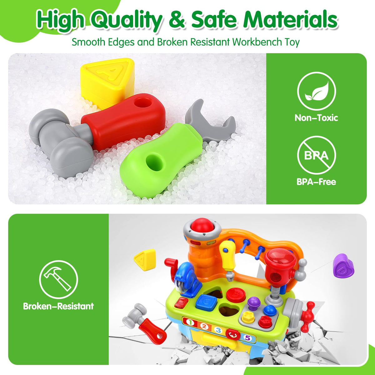 ORWINE toy workbench nails and screws for grasping and turning practice