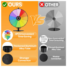 ORWOD prize wheel colorful-slots enhances visibility at events