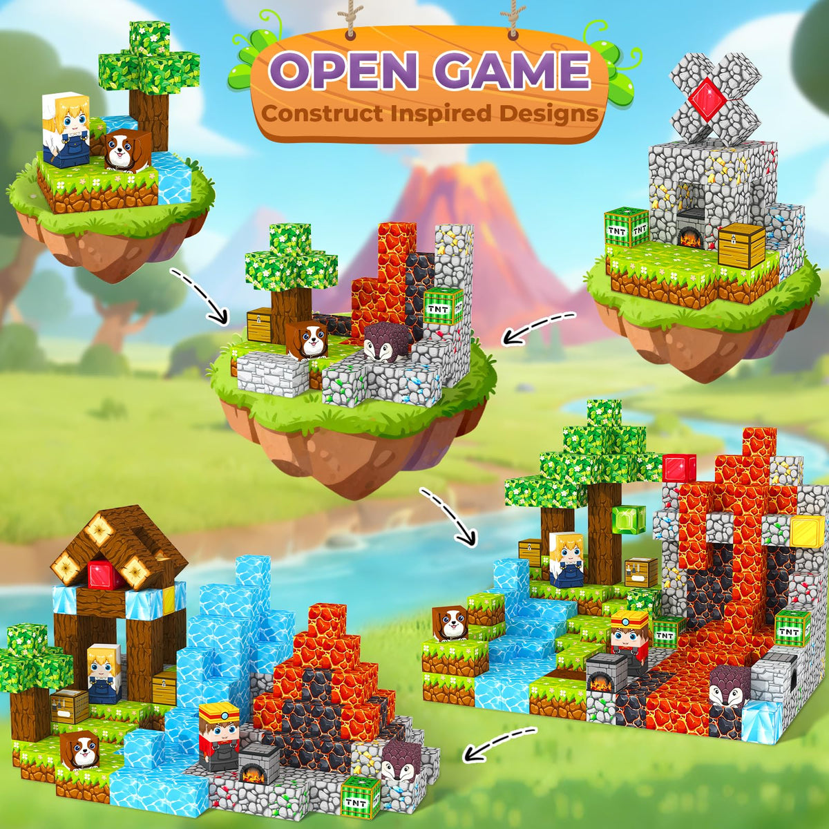 ORZbb building toys in action support open-ended play sessions.
