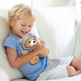 Osacoe Big Hugs teddy bear ultra-soft fur invites cuddles and comfort.