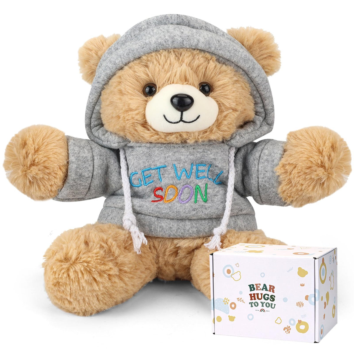 Osacoe Get Well Soon Teddy Bear in gift box ready to gift
