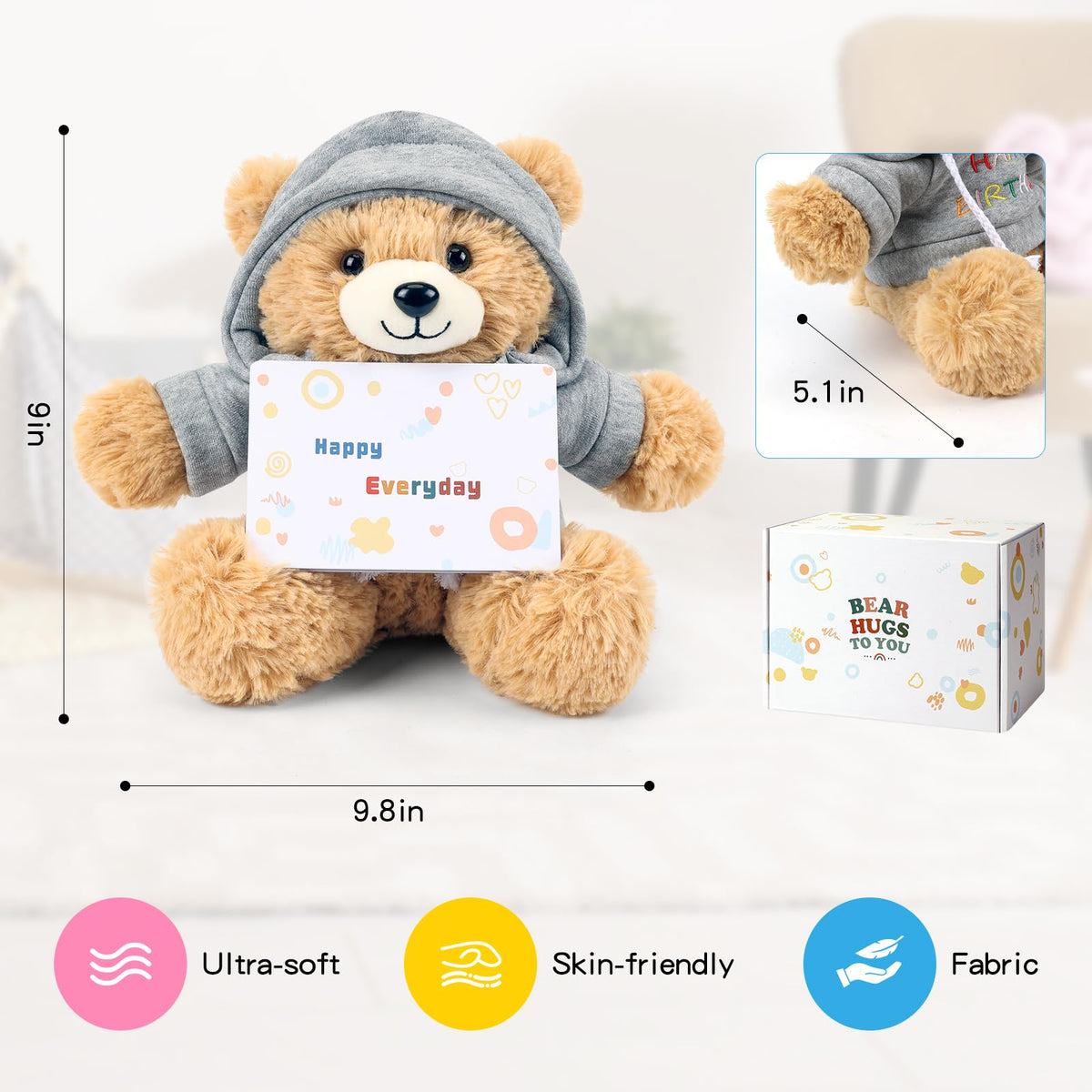 Osacoe gift box with rounded greeting card enhances presentation and memory.
