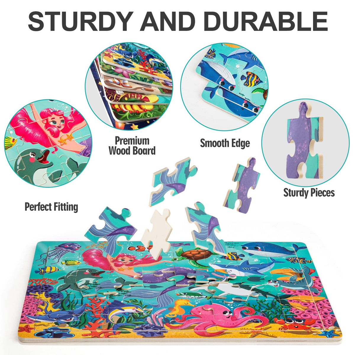 OSBOO marine life puzzle encourages exploration of ocean themes.