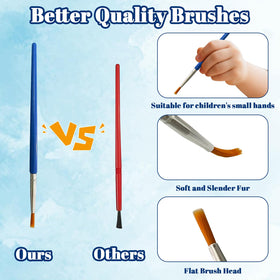 OSIMIG 24-brush set included for precise brushwork in art projects.