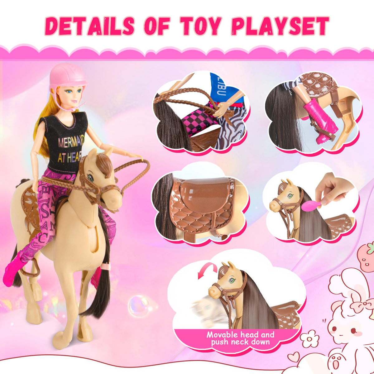 Osllate 60-accessory pack expands dressing-up and grooming options.