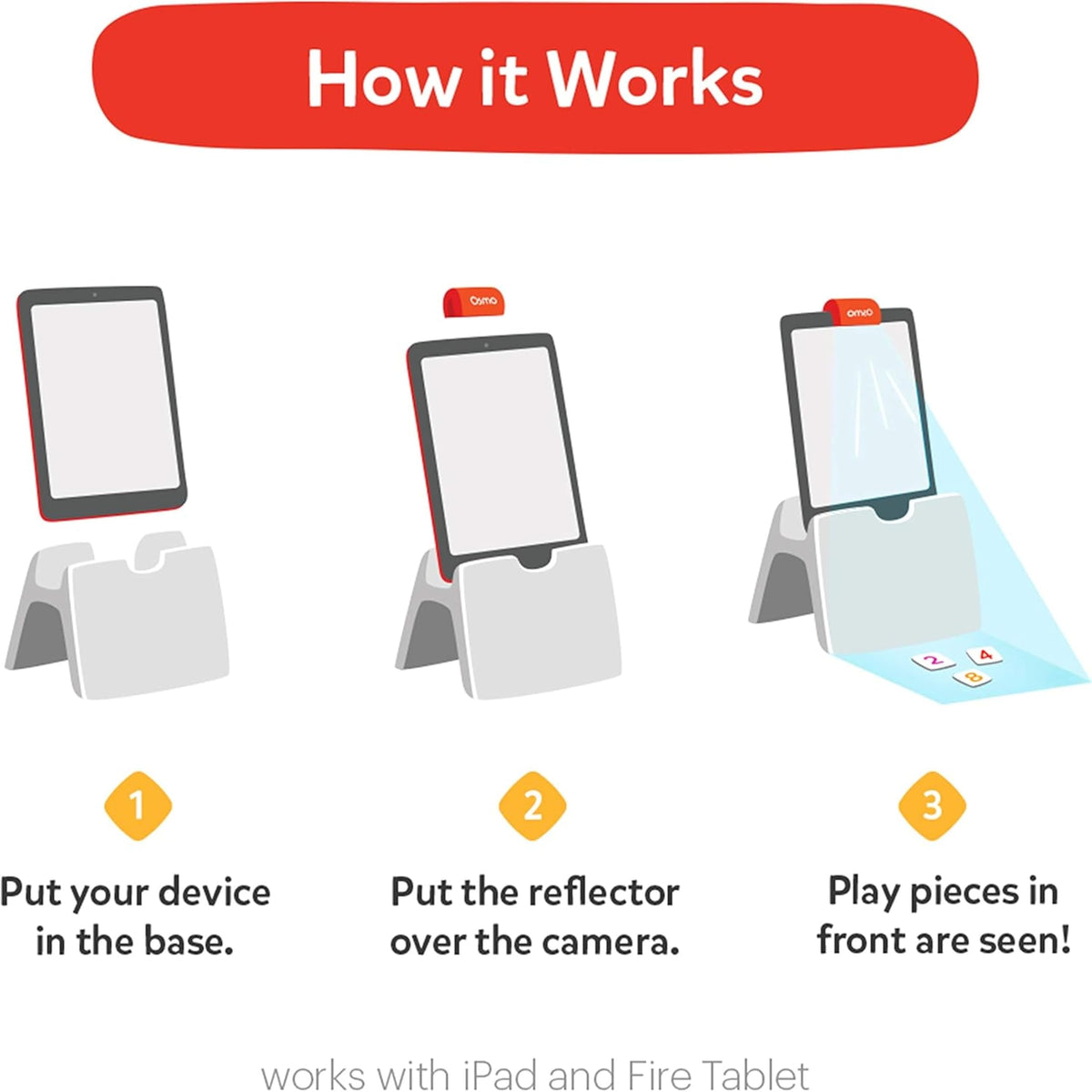 Osmo Base and Reflector enable interactive play with iPad for learning