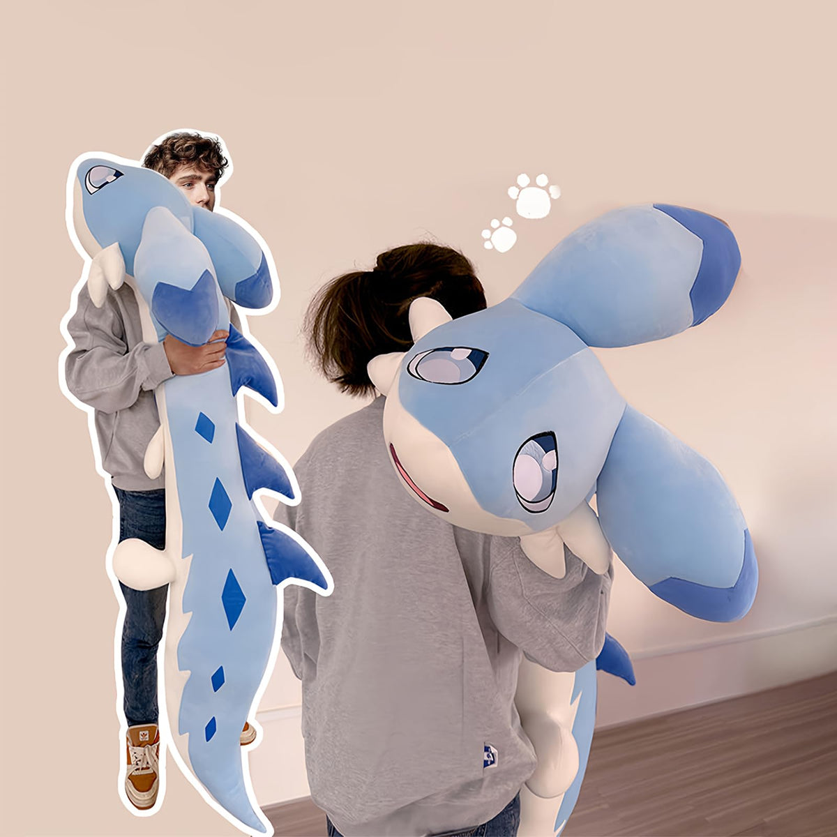 OSOCU blue Chillet plush acts as a cozy bedtime pillow with soft support.