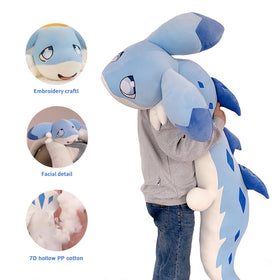 OSOCU blue Chillet plush in a reading nook adds comforting companionship.