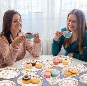 Osonm baby shower wildflower tableware adds gentle floral accents for guests.