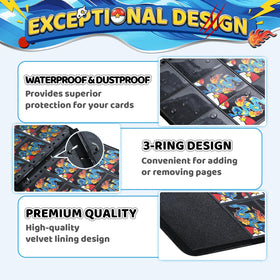 3-ring expandable Aqua Breath system for flexible page management.