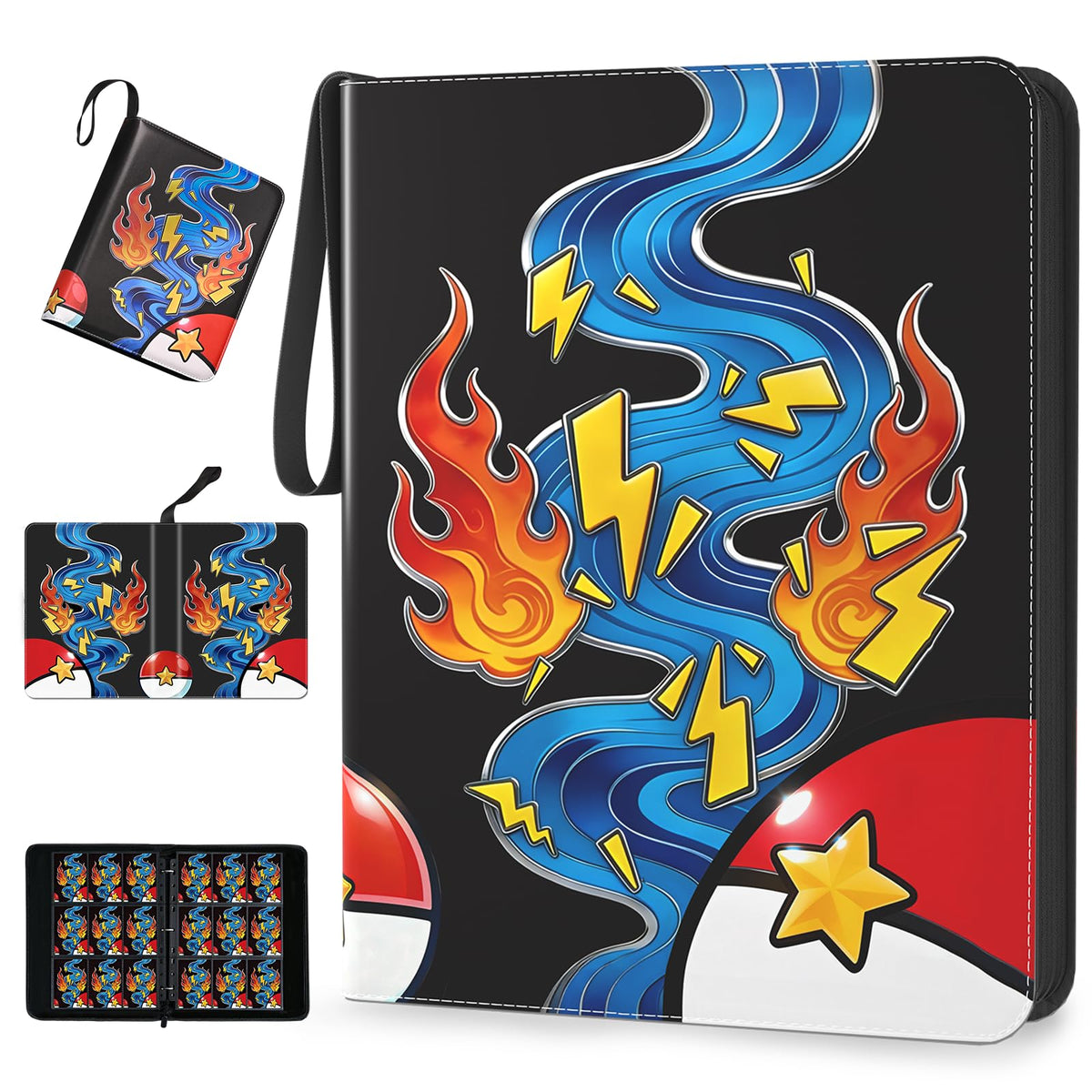 OSTENBIG Aqua Breath binder closed, showcasing durable waterproof PU leather and sleek finish.