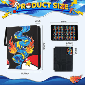 Open Aqua Breath binder pages, easy browsing with 900-card capacity.
