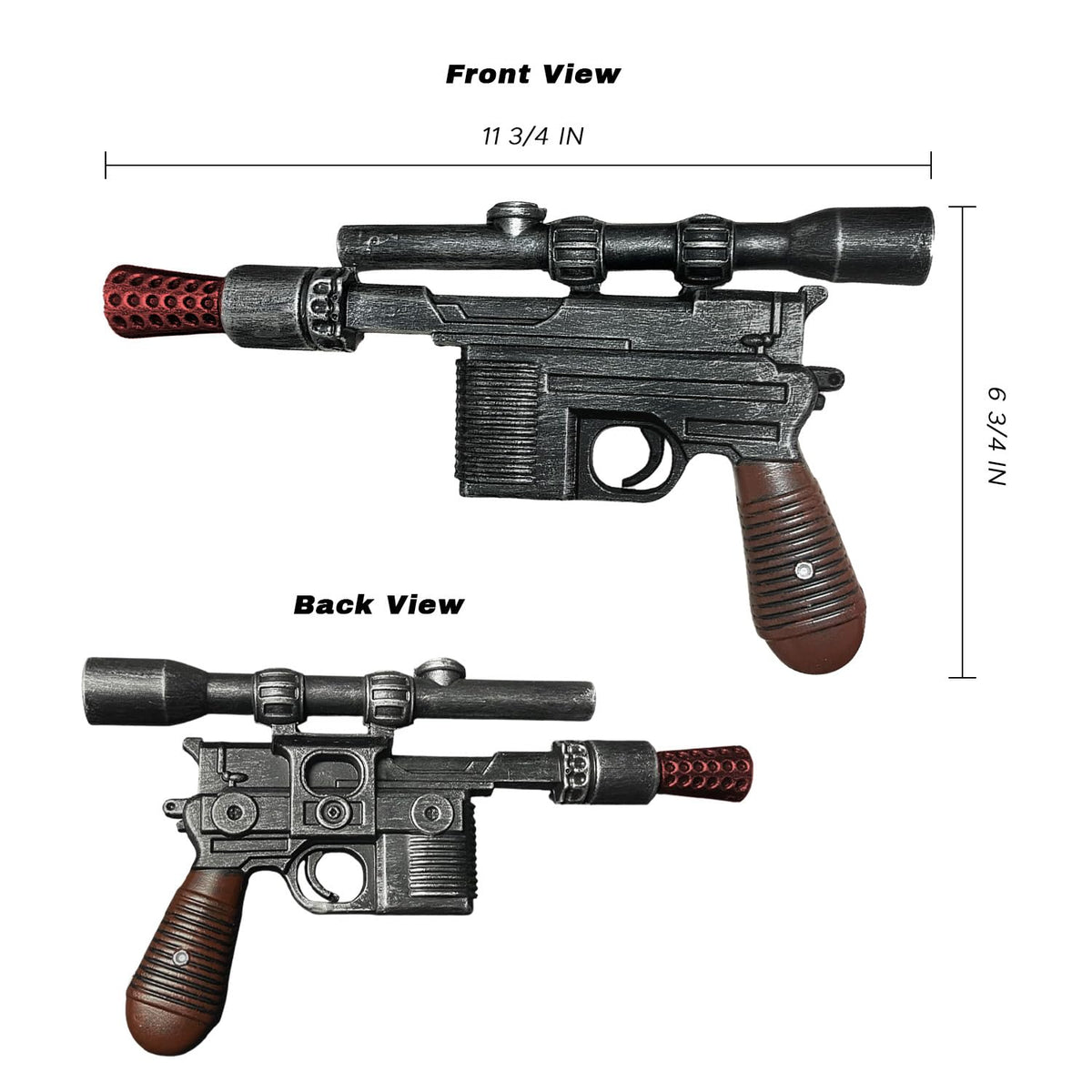 Detachable scope variant highlights versatile costume setups with quick changes.