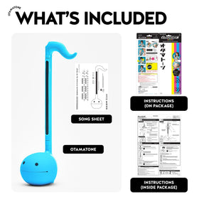 Otamatone blue group play showcases social jam sessions with friends.