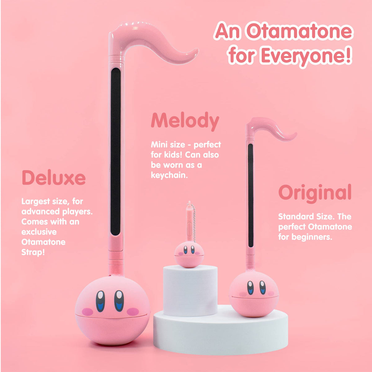 Otamatone Kirby Pink Star Hero battery compartment, simple power needs.