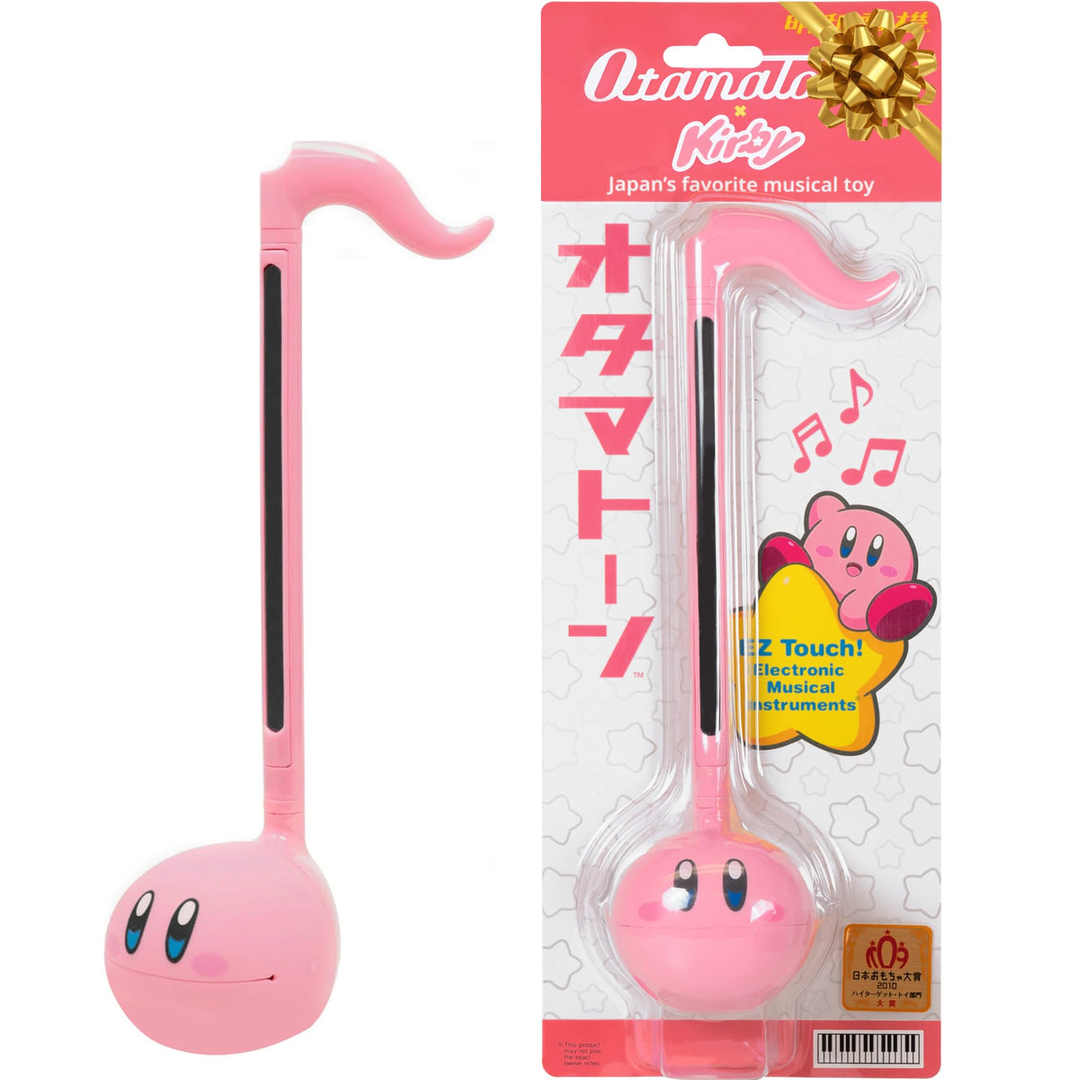 Otamatone Kirby Pink Star Hero front view, playful design for all ages and creativity.