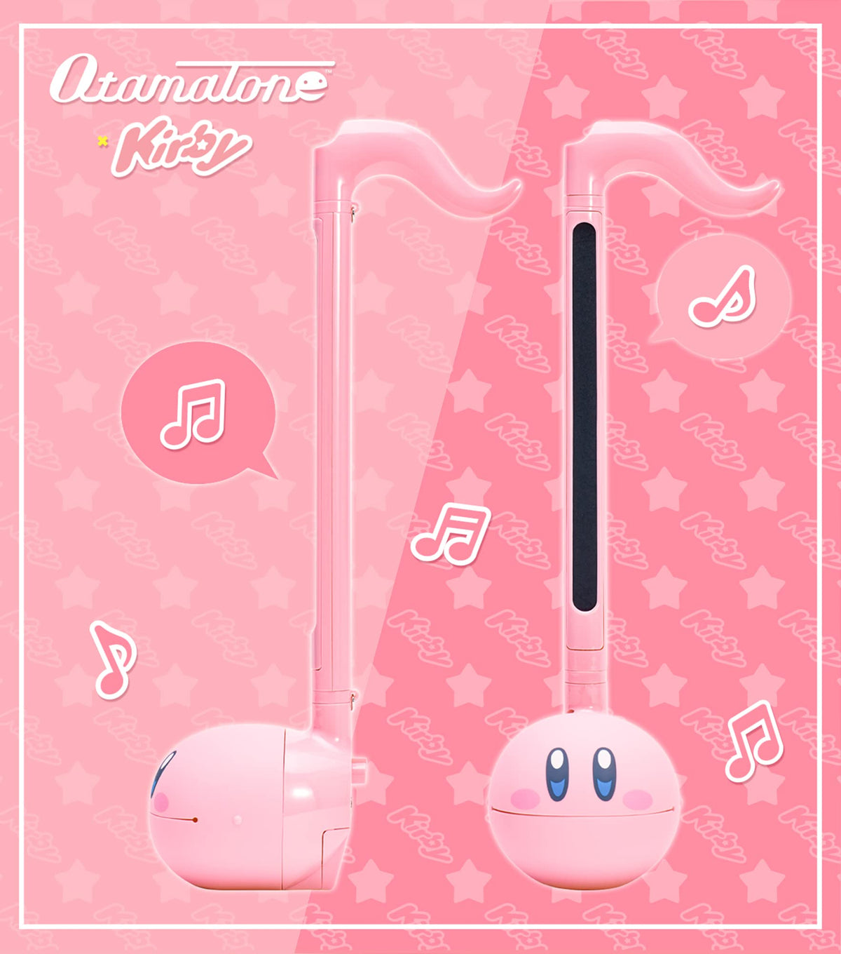 Otamatone Kirby Pink Star Hero packaging, gift-ready design.