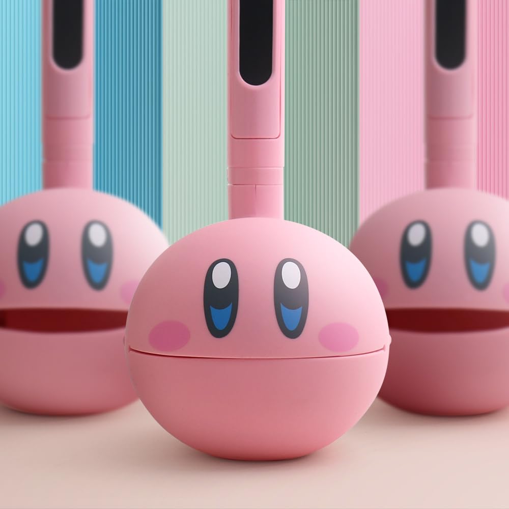 Otamatone Kirby Pink Star Hero portable size, perfect for travel and on-the-move music.