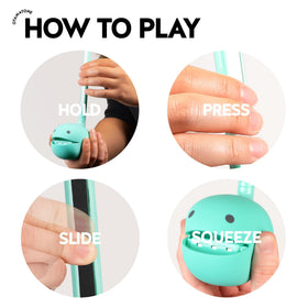 Otamatone Lovely Sweets Mint front view, ideal for on-the-go musical exploration