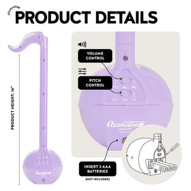 Otamatone Purple with low/med/high pitch settings for multiple octaves