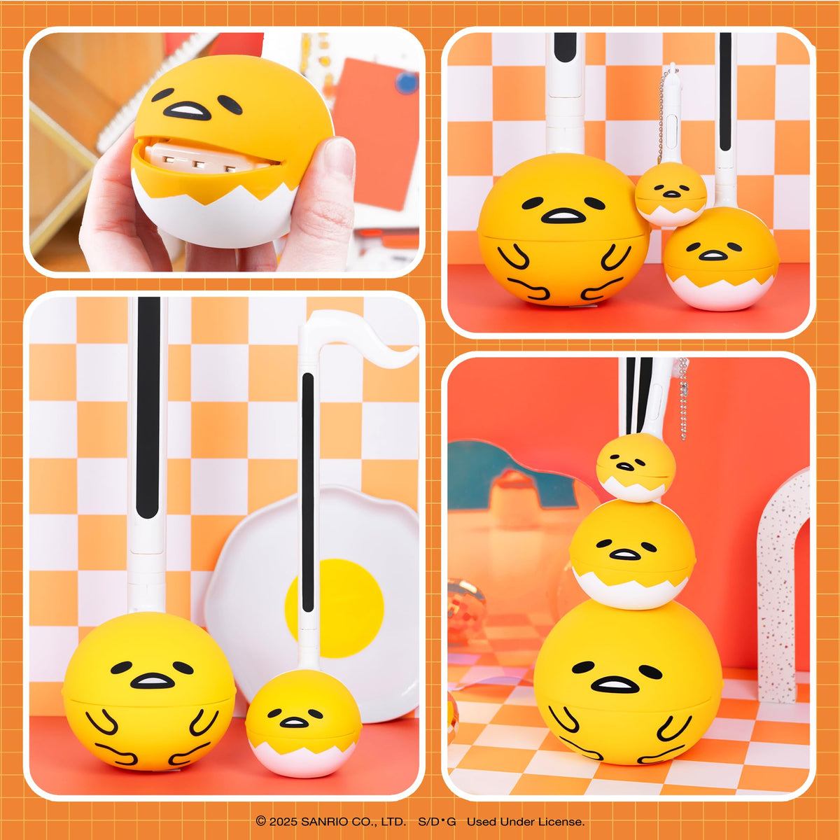 Otamatone Sanrio Gudetama for families, encourages shared music moments.