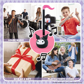 Otamatone Sanrio Kuromi family jam moment capturing group play.