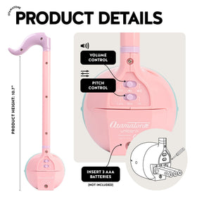 Otamatone Unicorn battery compartment ready for instant play.