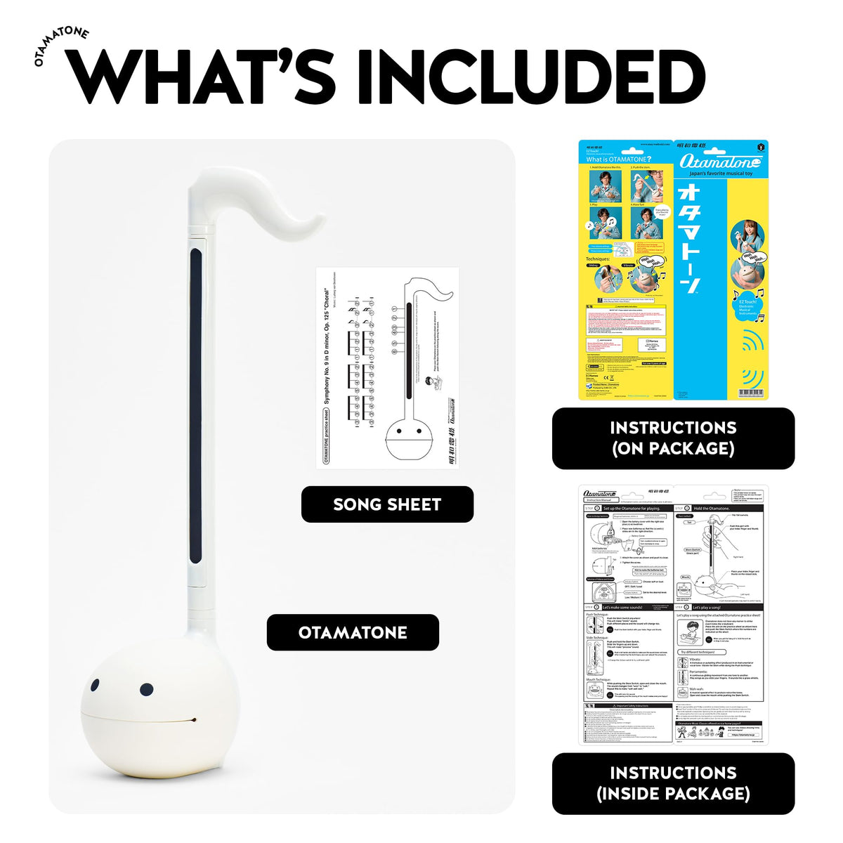 Otamatone white family jam shows friends making music together