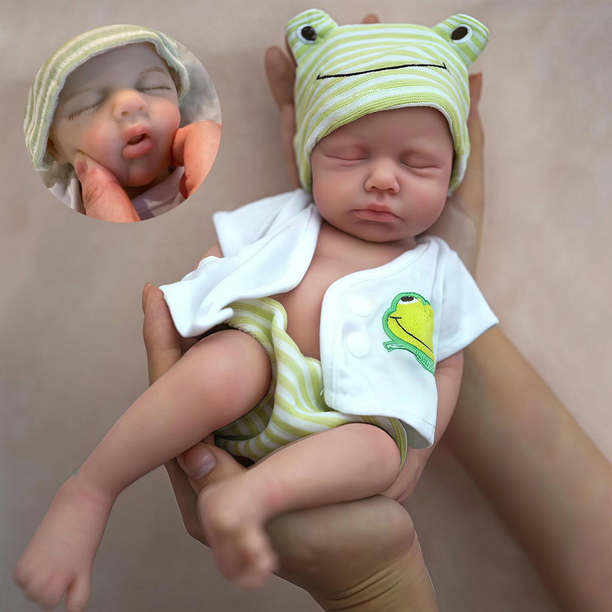 OtardDolls 12-inch silicone full-body doll for realistic cuddling.
