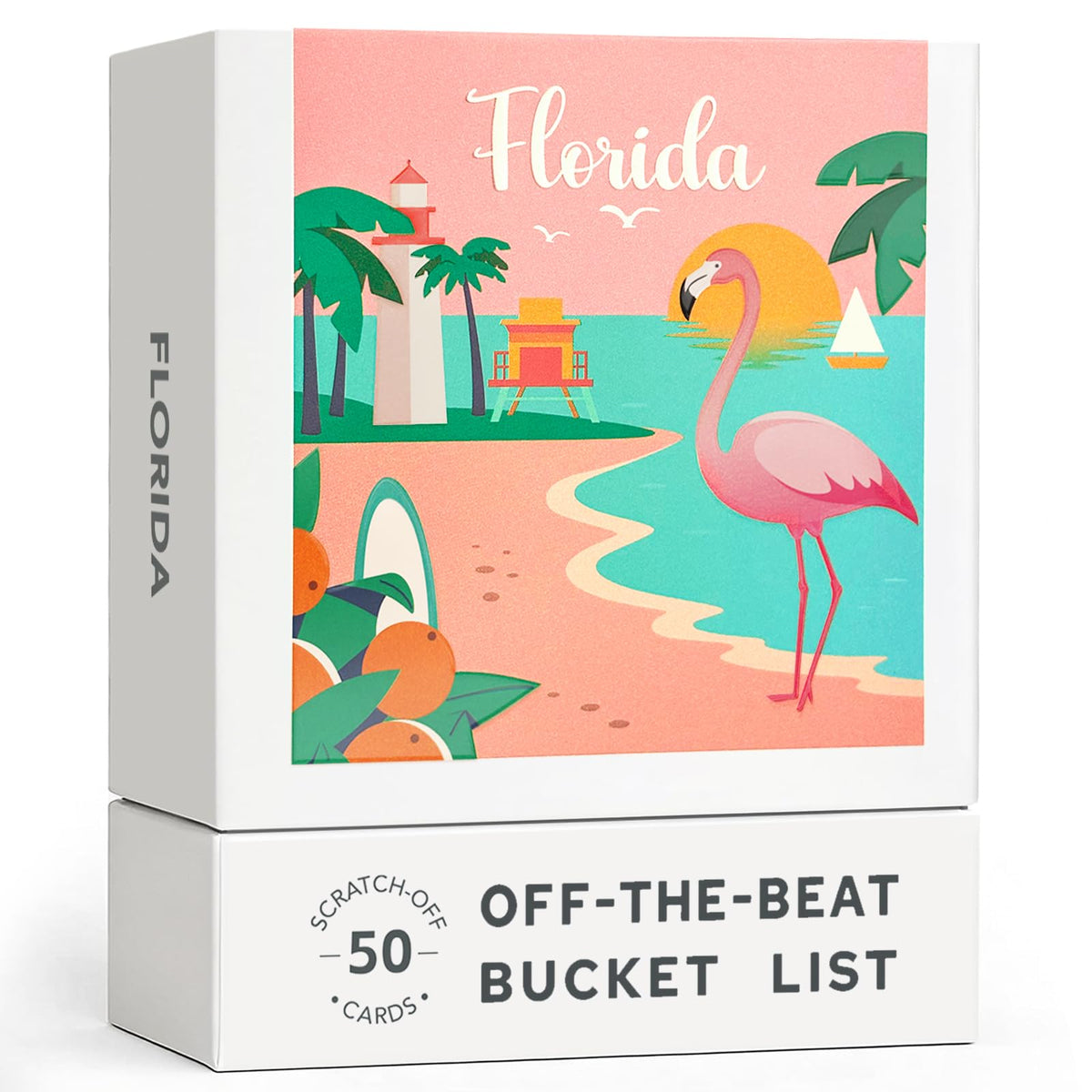 OTB Bucket List Florida adventure cards cover – premium gift-ready packaging inviting year-round travel