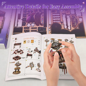 OTIOTHING Book Nook Kit requires two AAA batteries to glow