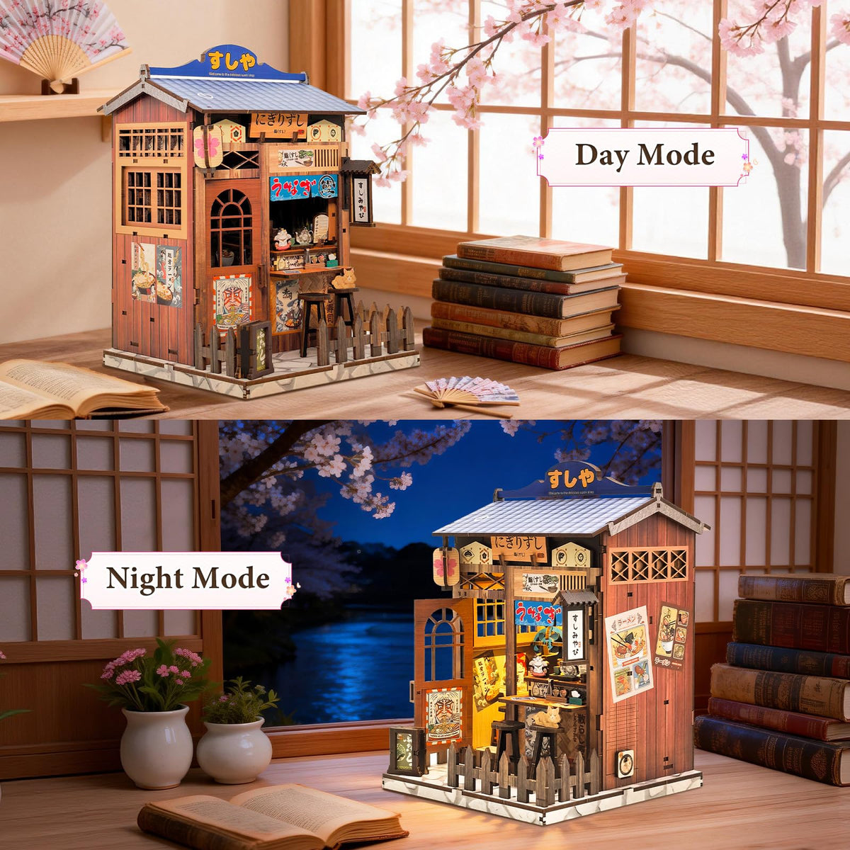 OTIOTHING Included miniature furniture and lighting elevate realism