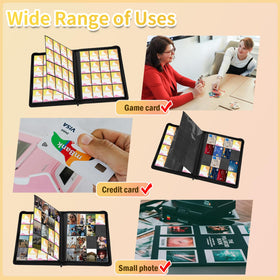 OTMOTMO binder shown at a convention, keeping inventory organized.