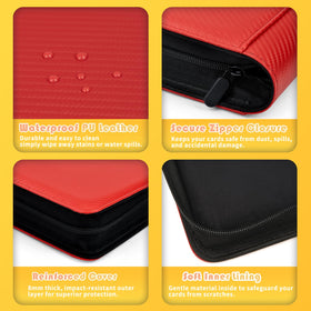 OTMOTMO binder close-up of durable, waterproof exterior for travel reliability