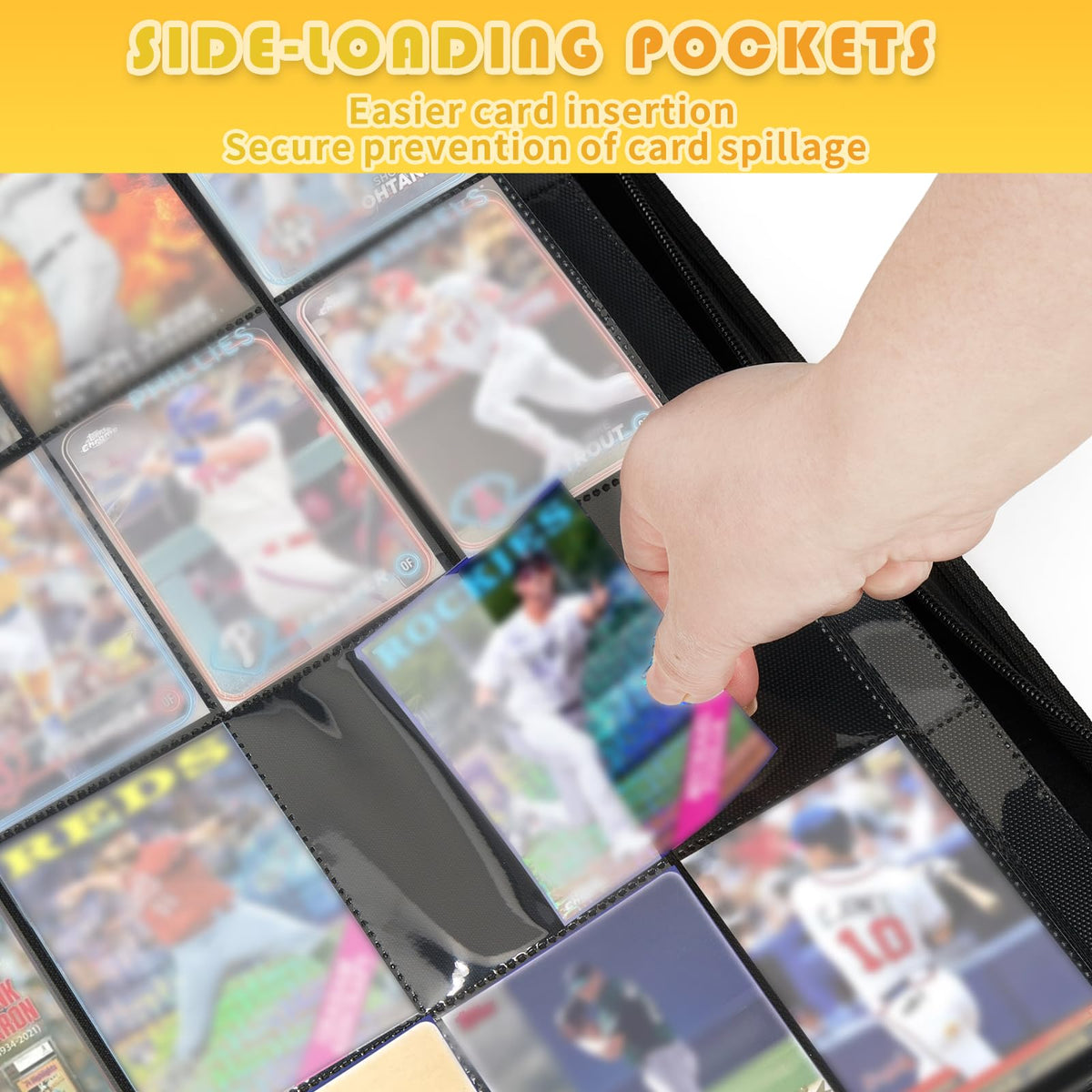 OTMOTMO binder side-loading design enables easy insertion and secure holding